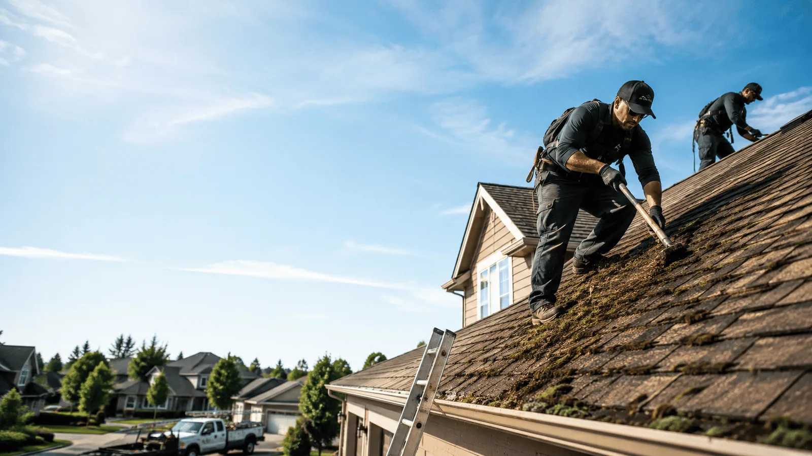 Roof Moss Removal in Brownstown, IL near me